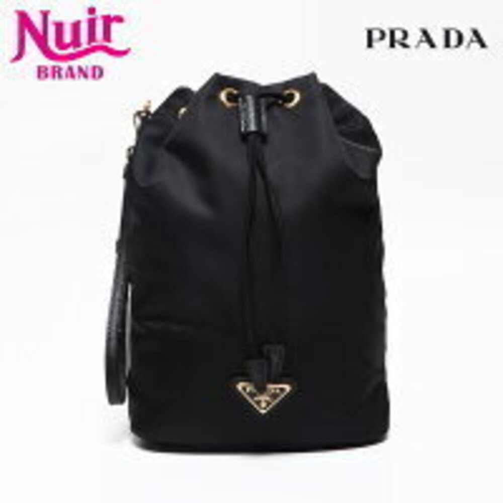 Prada ReNylon drawstring Shoulder Bag black